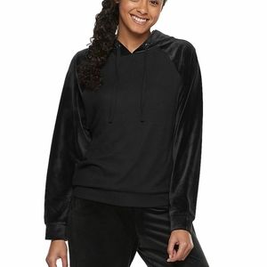 Pink Republic Long Sleeve Velour Rayon Blend Hoodie NWT